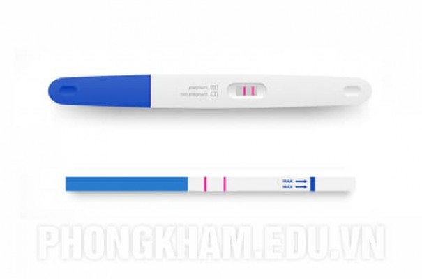 Hình ảnh que thử thai 2 vạch đậm mờ nhạt là sao? Có thai không?