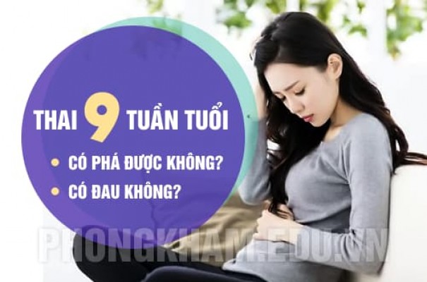 Thai 9 tuần có phá được không? Có đau không? BS Giải đáp