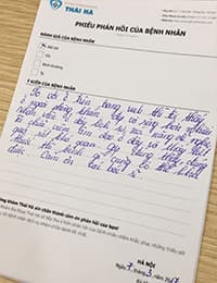 Đánh giá của bệnh nhân