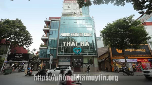 Mặt tiền hiện đại Phòng khám đa khoa Thái Hà Số 11 Thái Hà