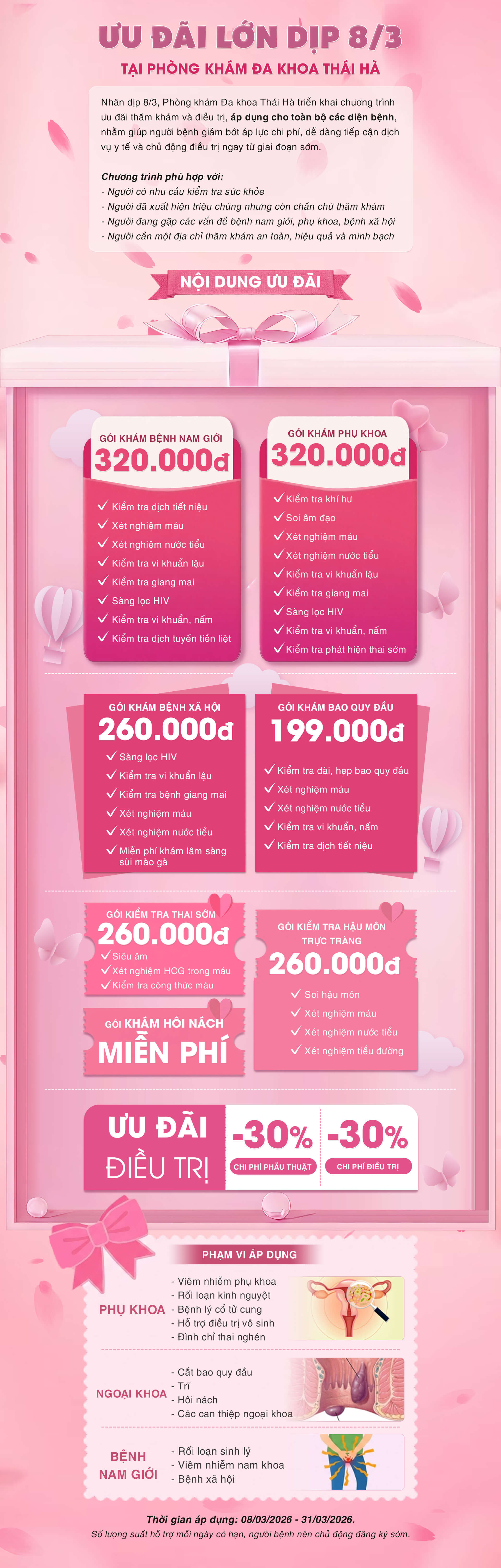 Ưu Đãi Quốc Tế Phụ Nữ 8/3