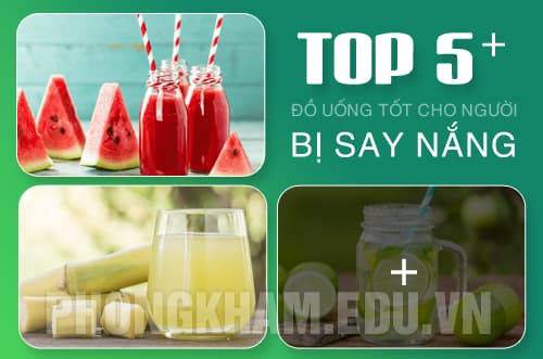 Đồ uống tốt cho người bị say nắng