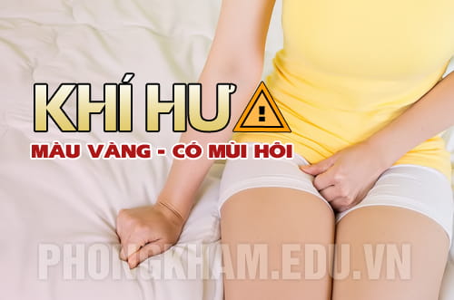 ra khí hư màu vàng có mùi hôi